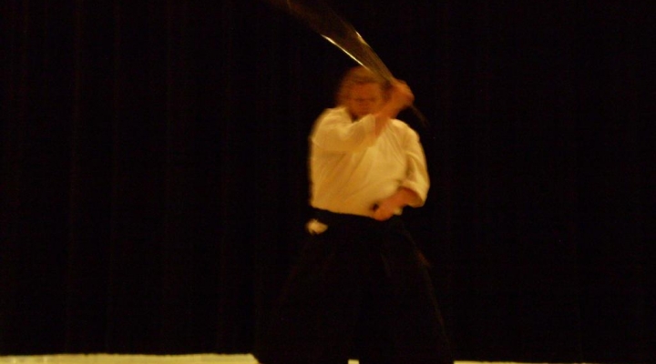 EKU JPN student performs martial arts demonstration at LCUH talent show